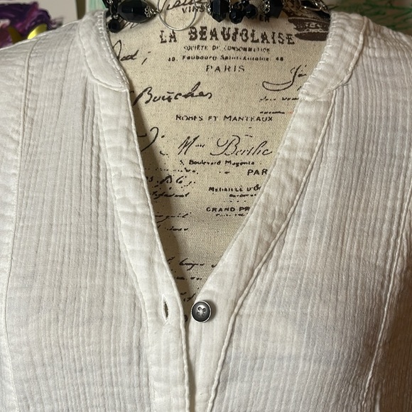 Splendid Maya Gauze Beachy Style Dress, Tie Sleeve - Picture 5 of 6